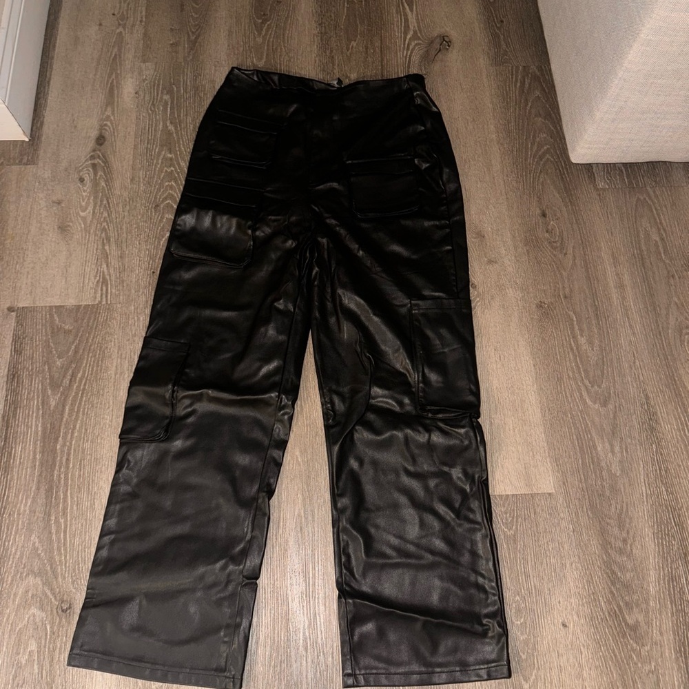 AFRM Faux Leather Pants (L)